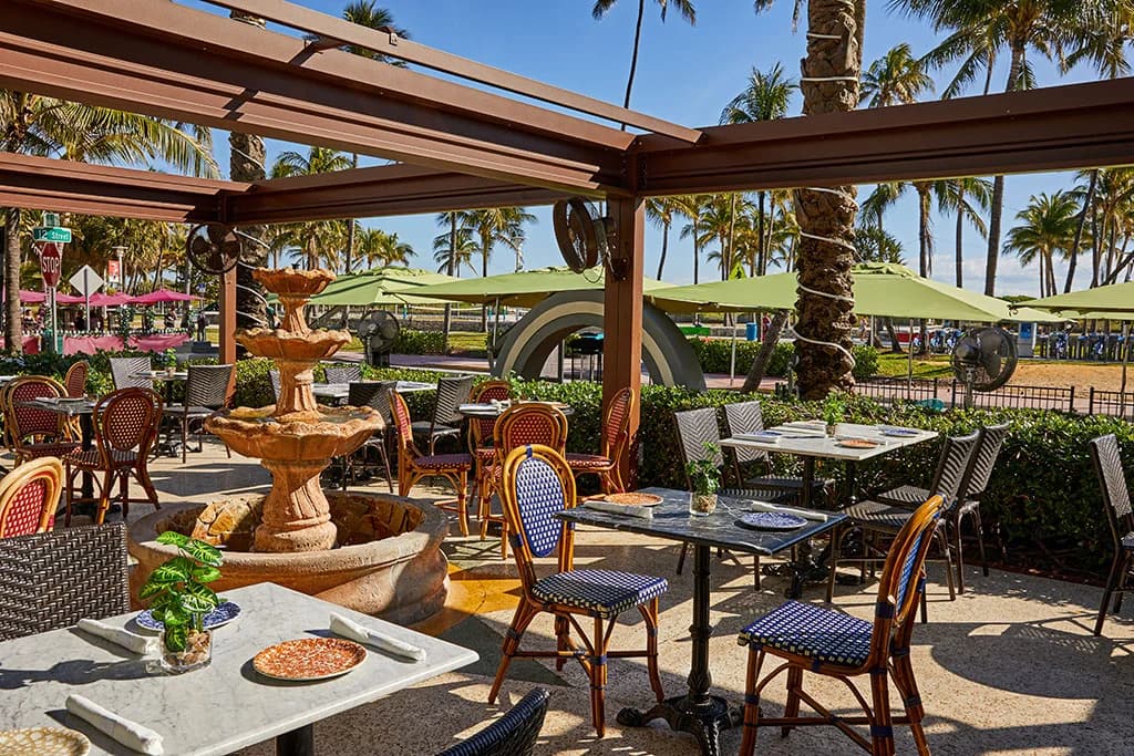A setting for gatherings at Ocean Drive